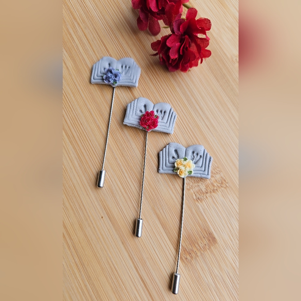 Handmade polymer clay JW 💙lapel pins
